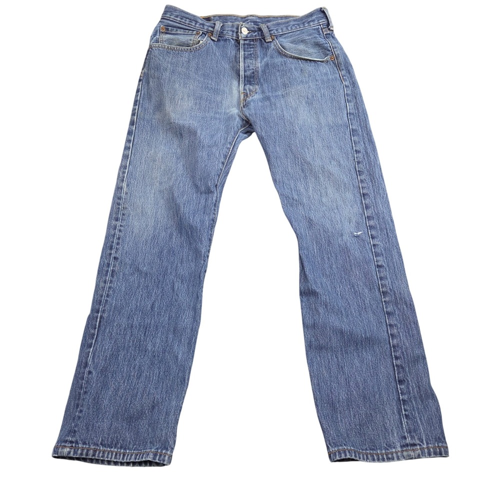 Levis 501 Jeans Mens 32x30 Blue Straight Leg Denim Vintage Workwear Classic Y2K